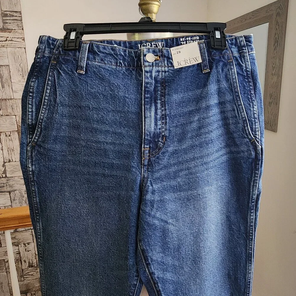 J. CREW High rise Straight Jean with Slant Pockets Size 29 - Picture 4 of 9